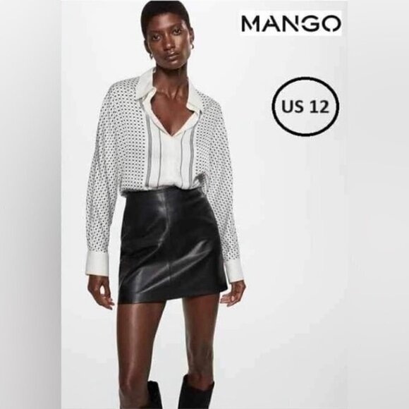 Mango, Ladies Geometric Print Shirt. Size: 12 (US). NWT. - Picture 1 of 5